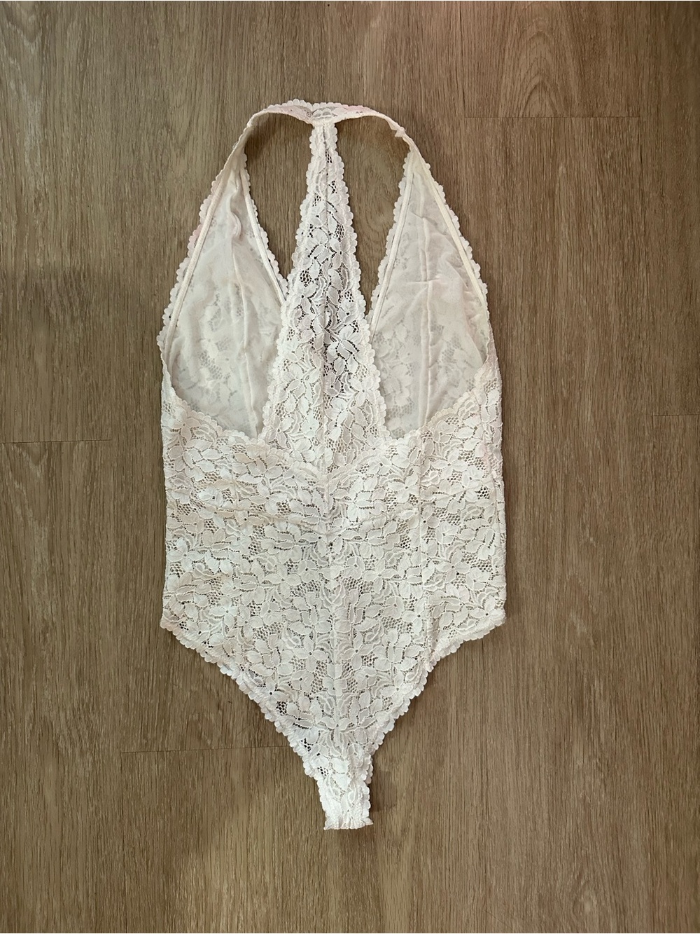 Free People Intimately Galloon Lace Halter Bodysuit - Picture 2 of 7